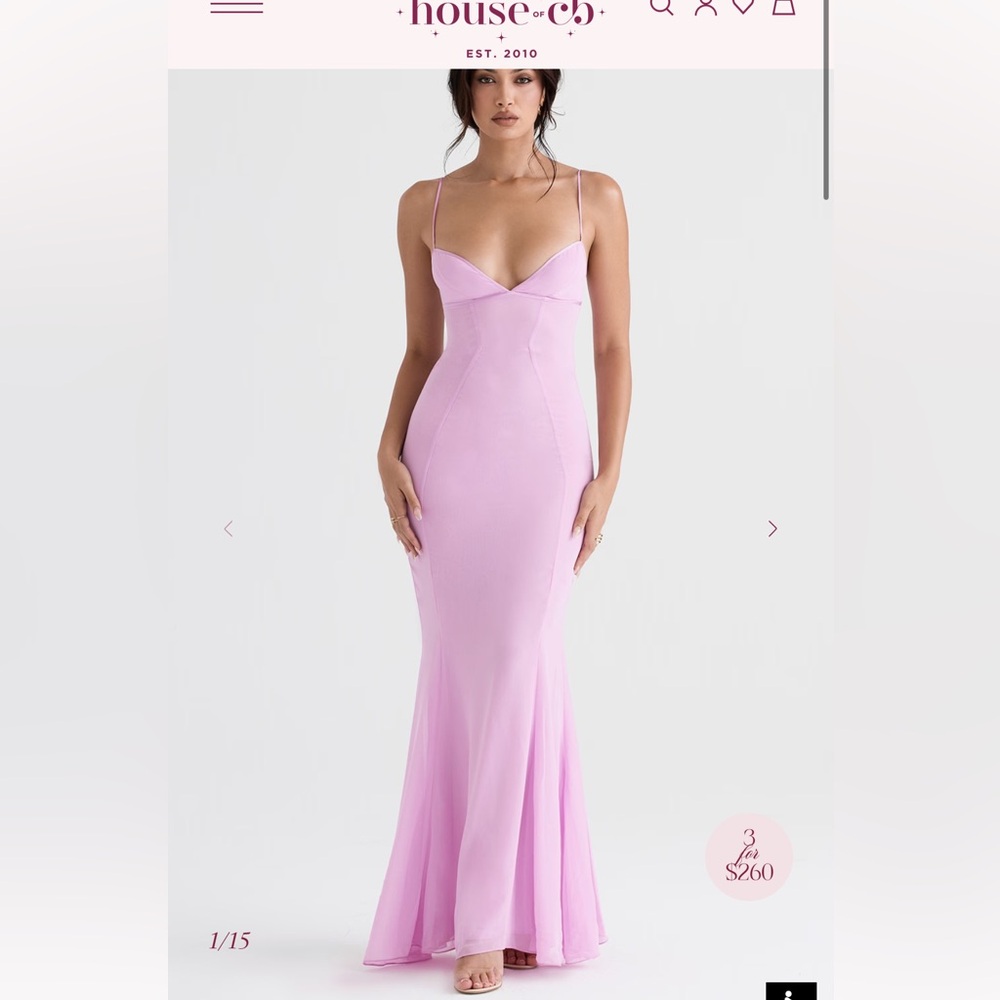 House of CB Light Pink Maxi Dress